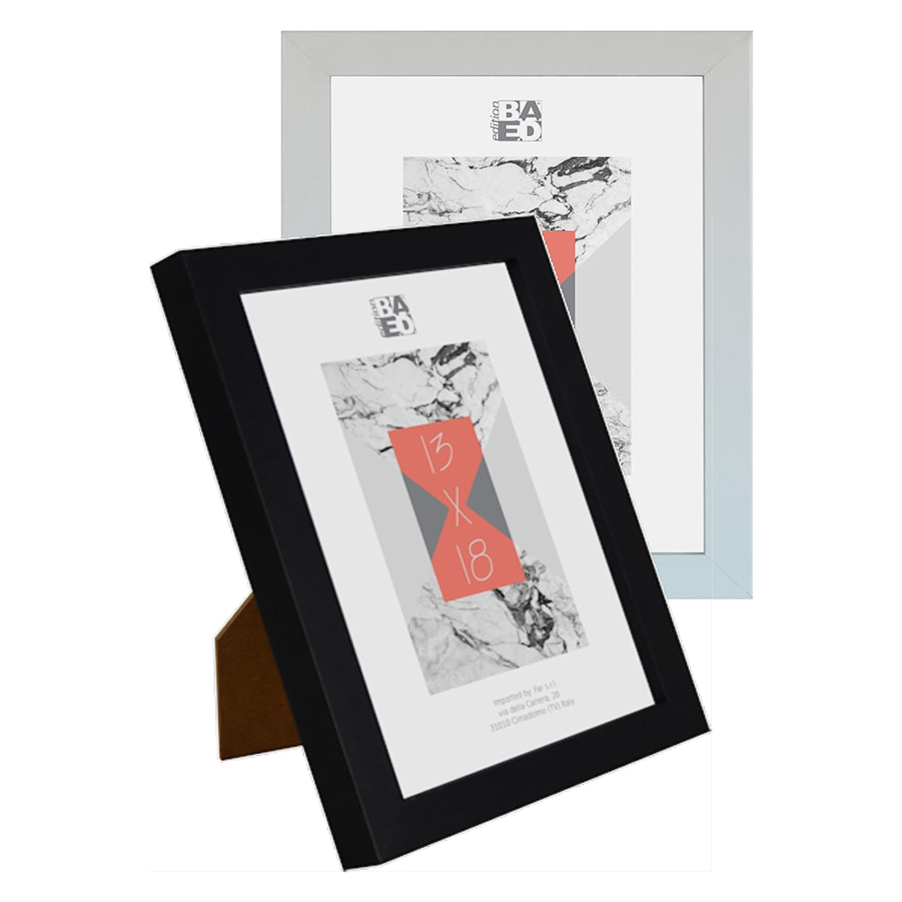 Cornice ‘dubois’ cm 13 x 18 con portafoto – argento Senza marca