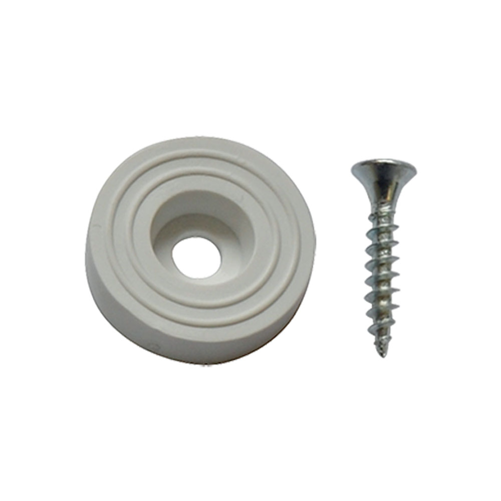 Sottosedia con vite Ø mm 23  – pz. 8 bianco Blister koncreto