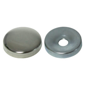Borchia coprivite conica mm 12 - pz. 8 ottone nichelato Blister koncreto