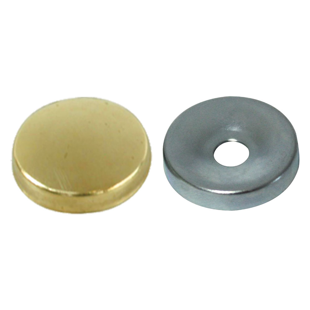 Borchia coprivite conica mm 16 – pz. 8 ottone lucido Blister koncreto