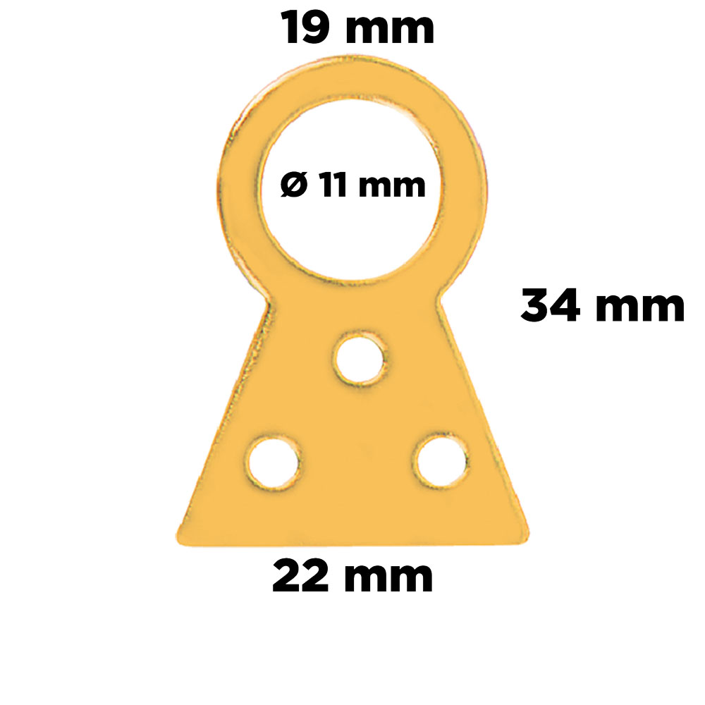 Attaccaglie fisse n. 2 – pz.  6 Blister koncreto