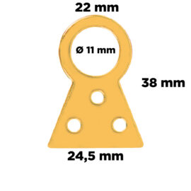 Attaccaglie fisse n. 3 - pz.  4 Blister koncreto