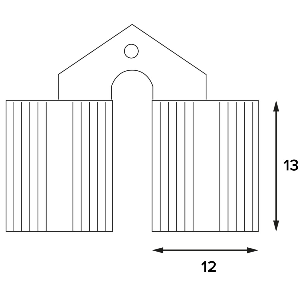 Cerniera invisibile per mobili mm. 12 – pz. 2 Blister koncreto