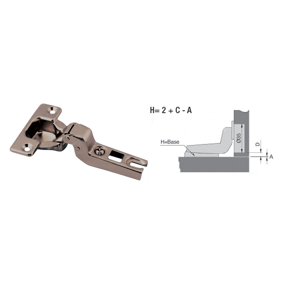 Cerniera per mobili mm. 35 – pz. 2 collo alto 18 Blister koncreto