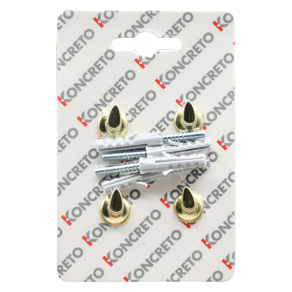 Appenditutto tondo 1 posto oro – 4 pz. Blister koncreto