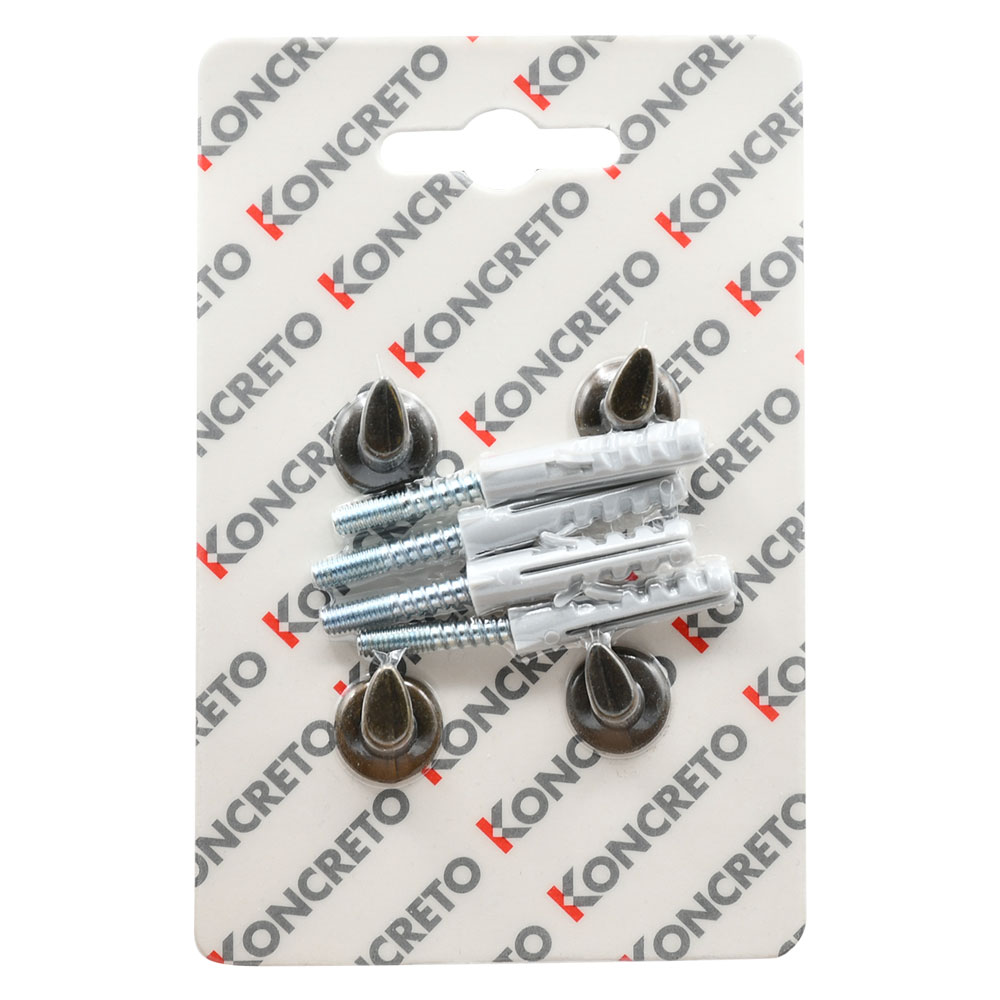 Appenditutto tondo 1 posto bronzo – 4 pz. Blister koncreto