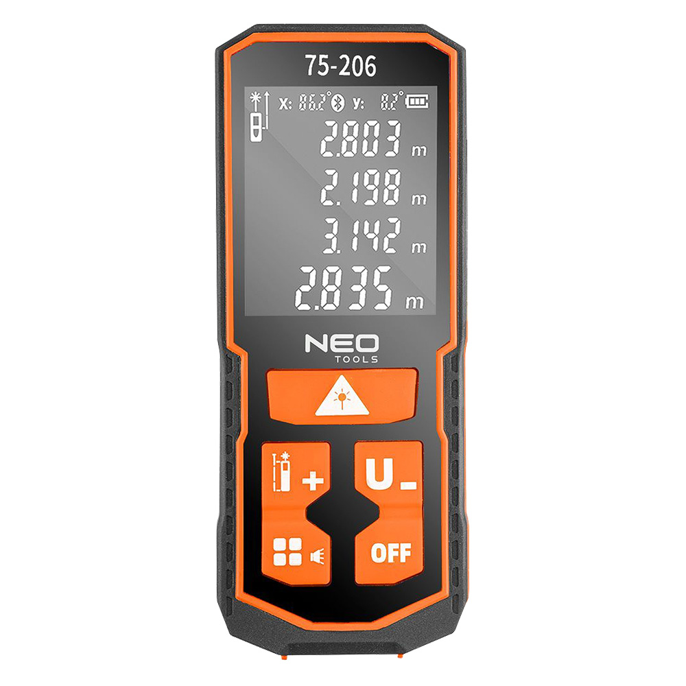 Misuratore laser 75-206 – range max 100 metri Neo