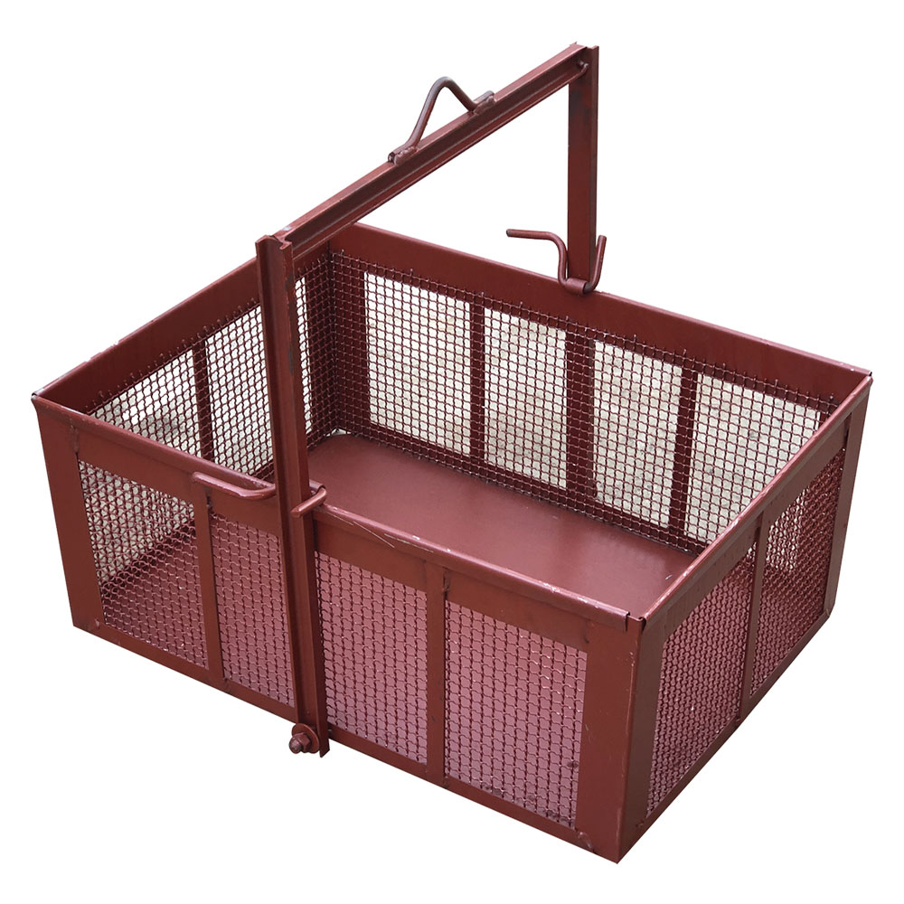 Cesta portamattoni 50 x 75 x h 30 x h. tot.62 manico ribaltabile Senza marca