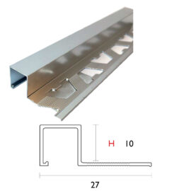 Profilo jolly per piastrelle mm 10 h.cm 250 lucido Arcansas