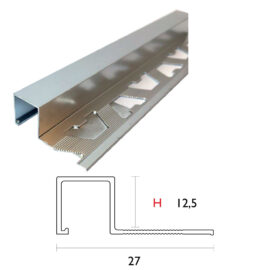 Profilo jolly per piastrelle mm 12,5 h.cm 250 lucido Arcansas