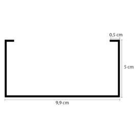 Montante per pareti tipo 'm' mm 99 x 50 - mt 3 Senza marca