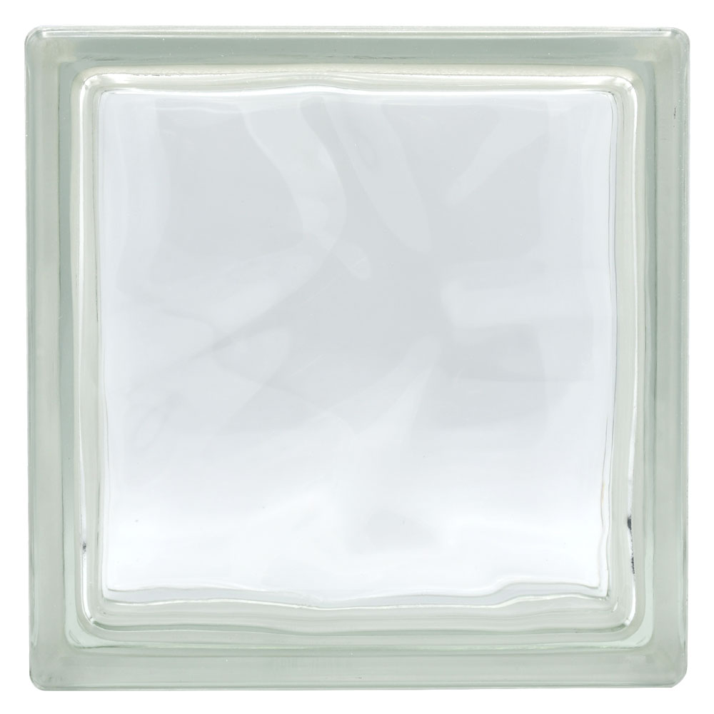 Mattone in vetrocamera ondulato cm 19 x 19 x 8 – chiaro Senza marca