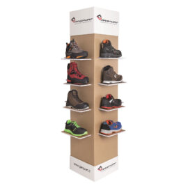 Espositore per scarpe trekking fornito vuoto Garsport