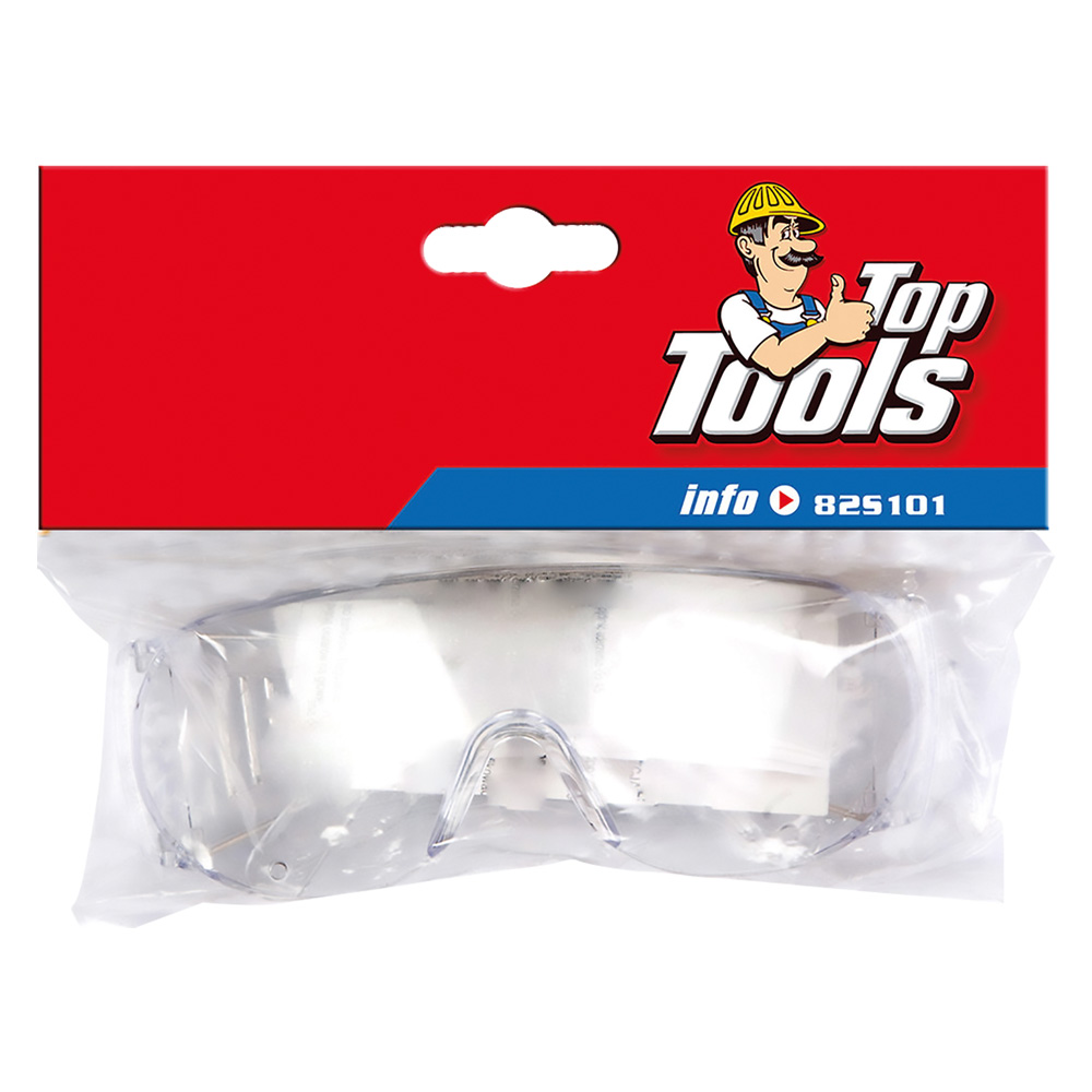 Occhiali di protezione chiari a stanghetta chiari k2 Toptools