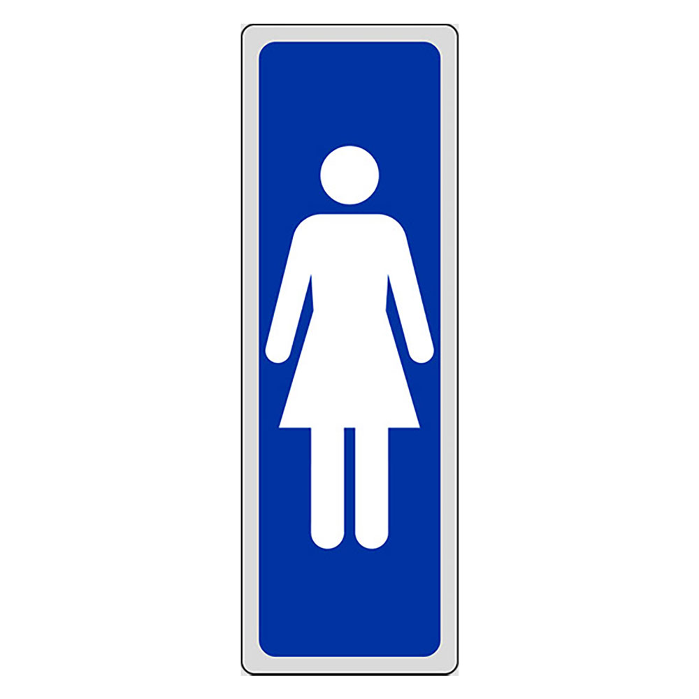 Etichetta segnaletica wc donne Eurosignals