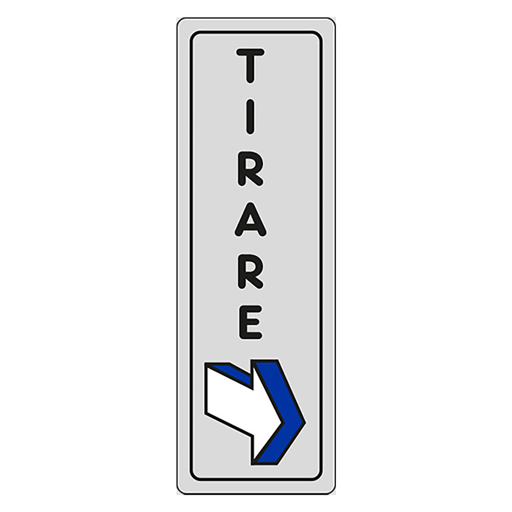 Etichetta segnaletica tirare Eurosignals