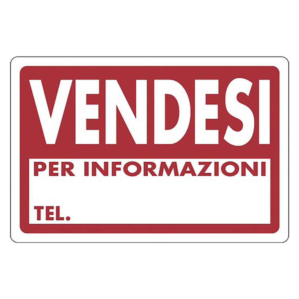 Cartello segnaletica vendesi per informazioni telefonare Eurosignals