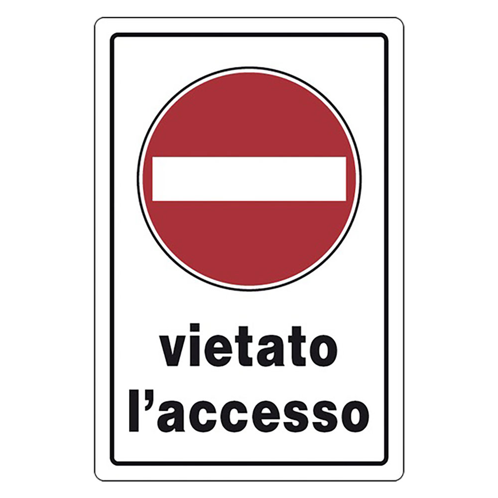 Cartello segnaletica vietato l’accesso Eurosignals