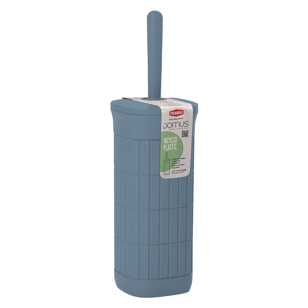 Porta scopino wc ‘domus’ smoky blue Stefanplast
