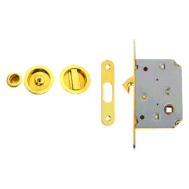 Kit per porte scorrevoli finitura oro lucido Mariva