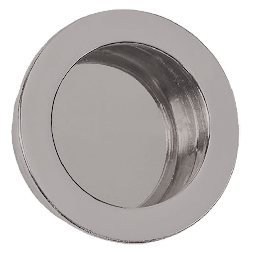 Maniglia tonda per porte scorrevoli Ø 35 mm – cromo satinato Senza marca