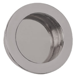 Maniglia tonda per porte scorrevoli Ø 40 mm - cromo satinato Senza marca
