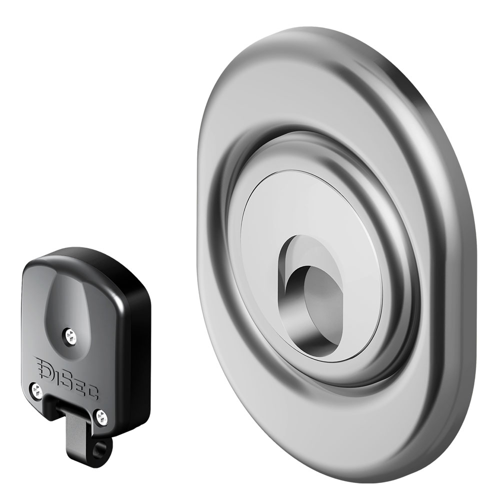 Defender magnetico per serrature atra ‘mag 3g 3m’ acciaio croma satinato Disec