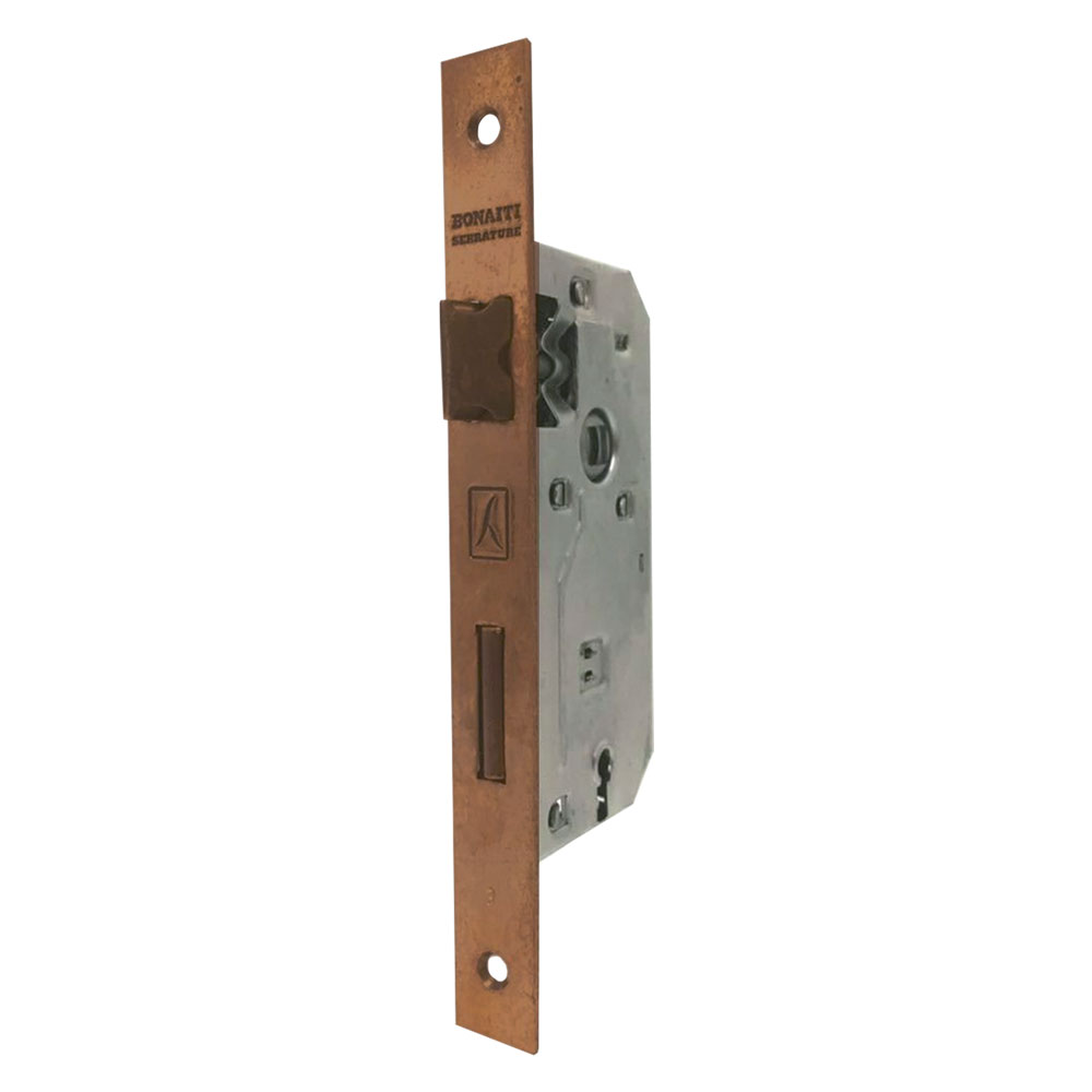 Serratura ‘patent’ b.q. bronzato verniciato e 50 Bonaiti