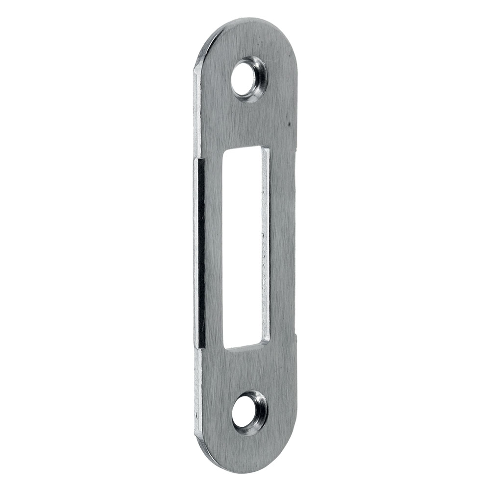 Contropiastra per serratura ‘patent centro’ b.t. cromo opaco – interasse 90 mm Bonaiti