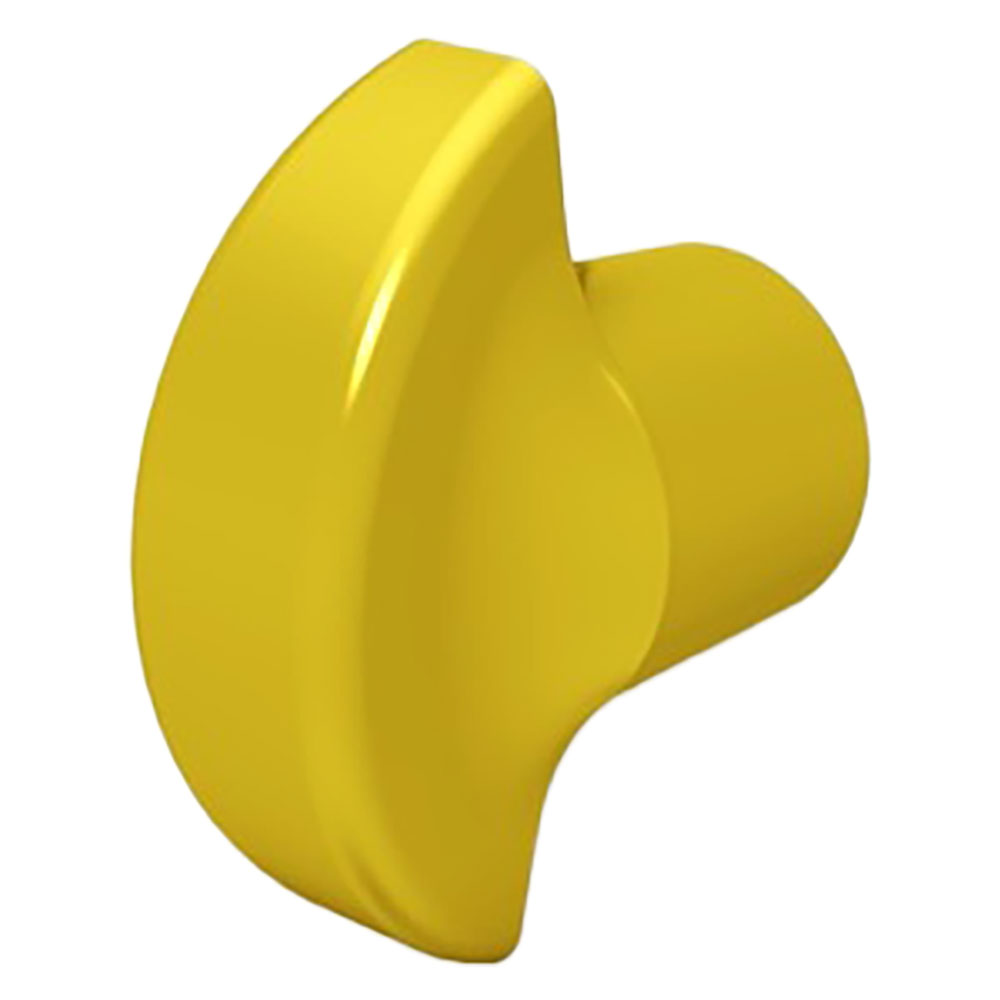Pomolo mezzaluna per cilindro ottone lucido Securemme