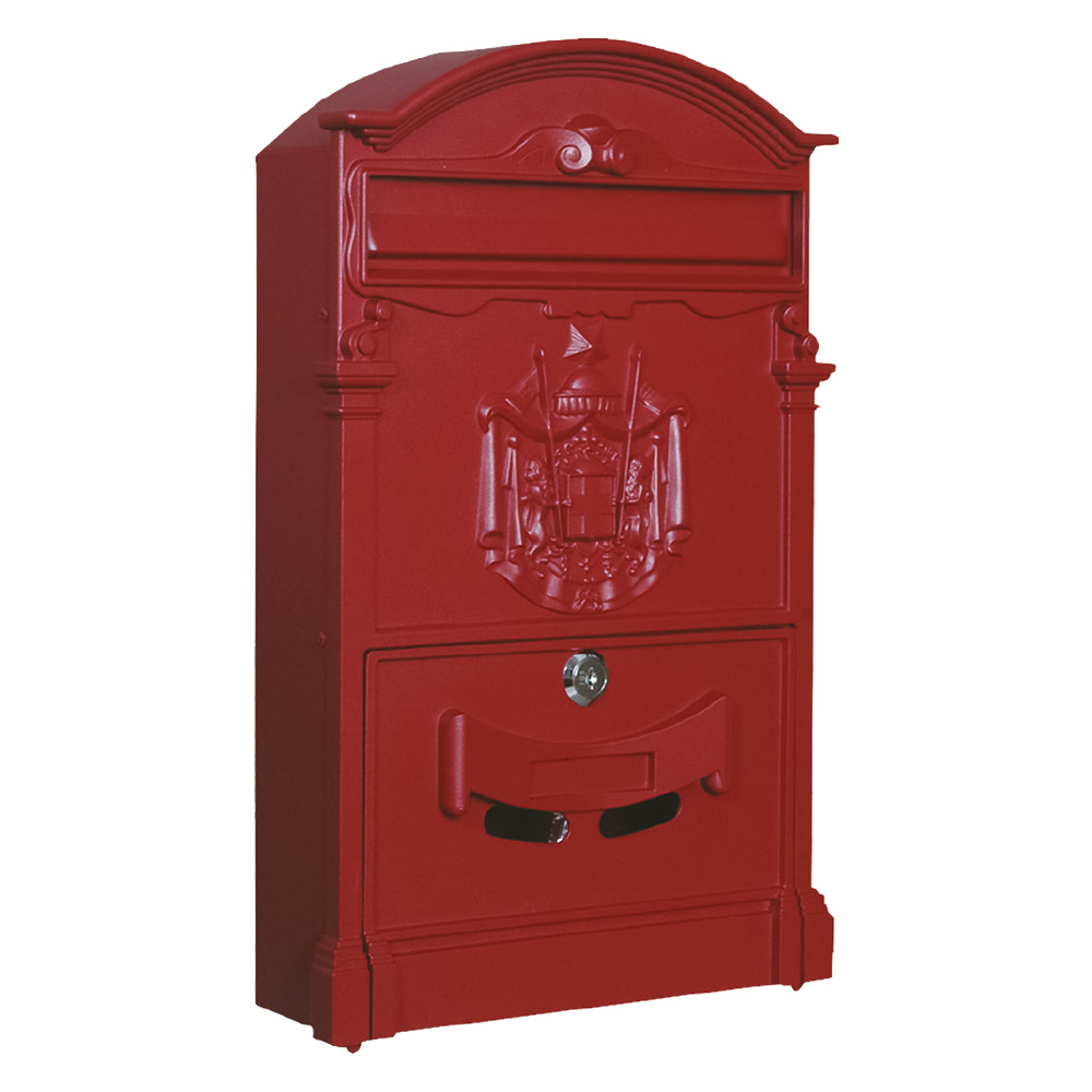 Cassetta postale ‘camelia’ cm 25,5 x 9 x h.41 – rosso fuoco Kasart