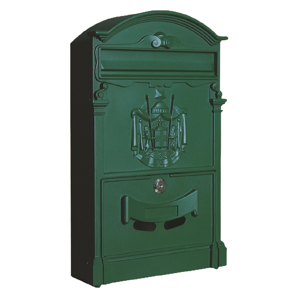 Cassetta postale ‘camelia’ cm 25,5 x 9 x h.41 – verde muschio Kasart