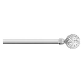 Scorritenda 'kit ferro' mod. 'boccia fiore' col. bianco Ø 20/19 mm. Errebi