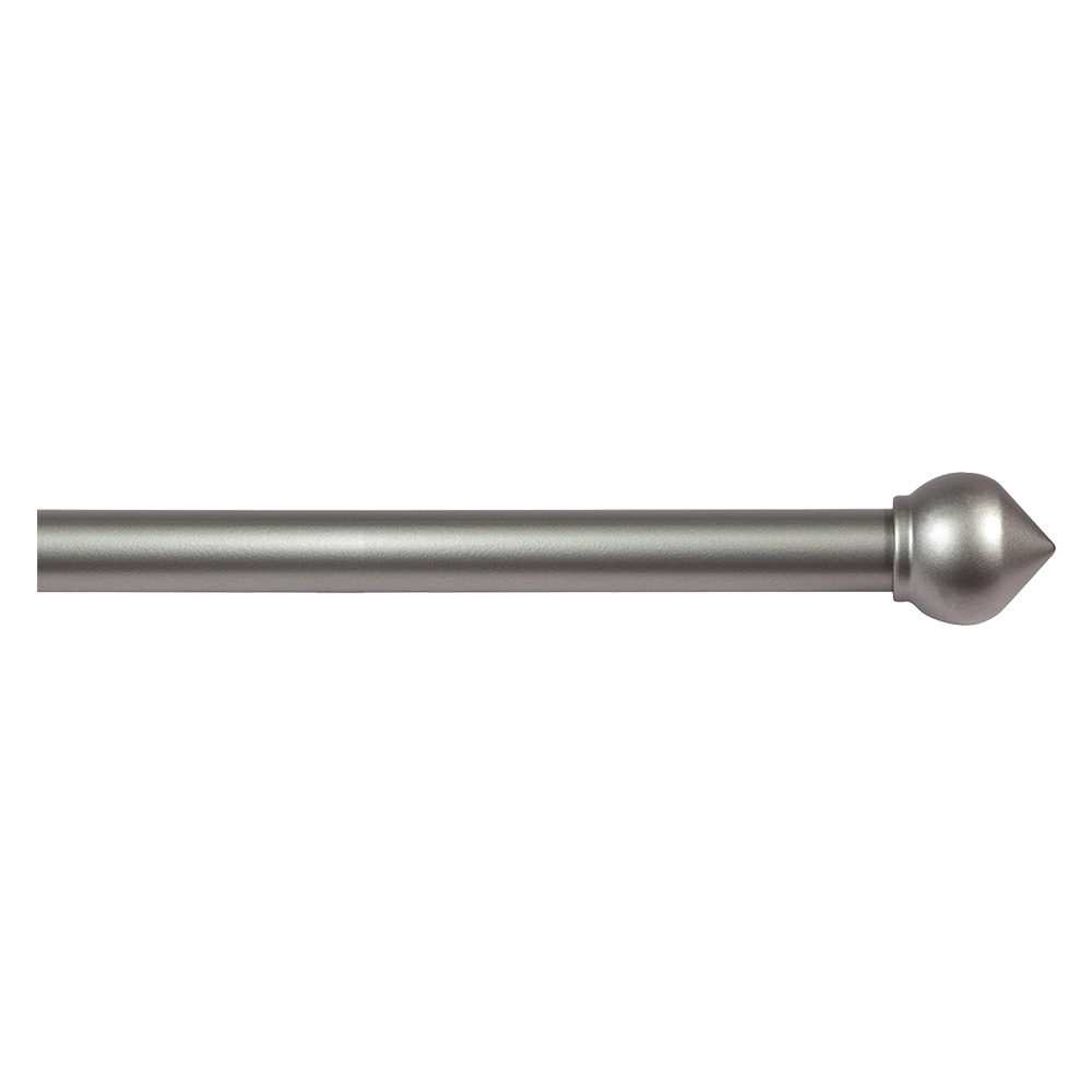 Scorritenda ‘kit ferro’ mod. ‘bulbo’ col. nichel Ø 20/19 mm. Errebi