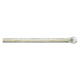 Scorritenda 'kit ferro' mod. 'boccia' col. avorio oro Ø 20/17 mm. Errebi