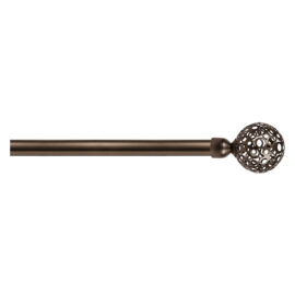 Scorritenda 'kit ferro' mod. 'boccia fiore' col. bronzo Ø 20/19 mm. Errebi