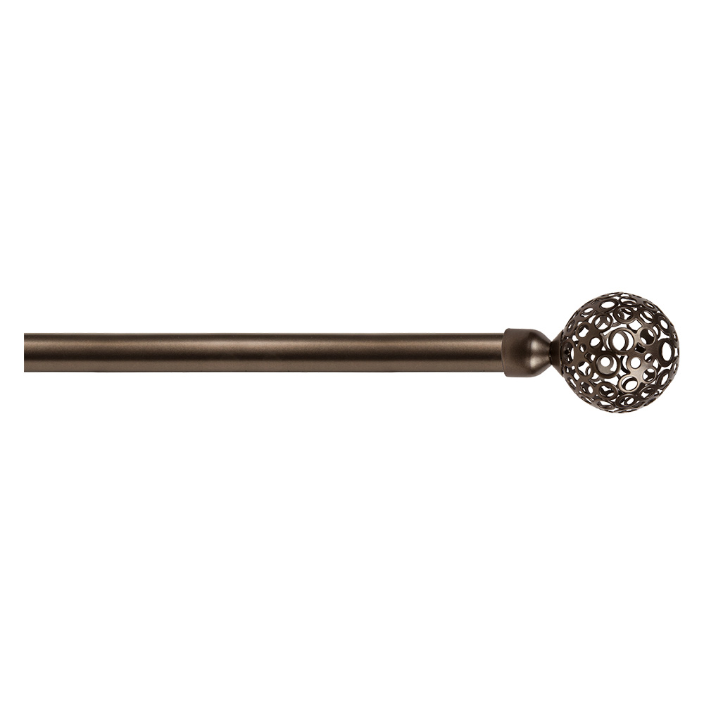 Scorritenda ‘kit ferro’ mod. ‘boccia fiore’ col. bronzo Ø 20/19 mm. Errebi