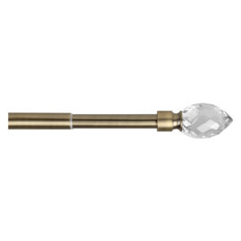 Scorritenda 'kit ferro' mod. 'pino' col. oro antico Ø 20/17 mm. Errebi