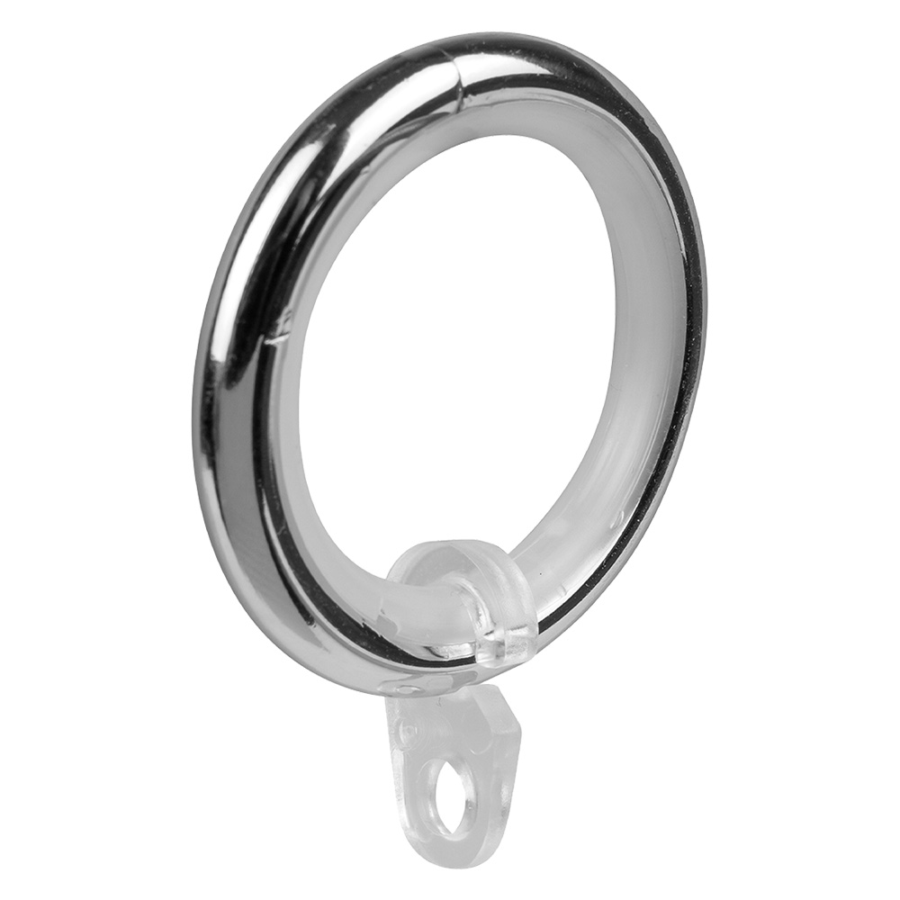 Anello per scorritenda col. cromo – Ø 20 mm  cf. 8 pz Errebi