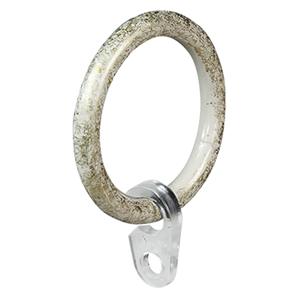 Anello per scorritenda col. avorio/oro – Ø 20 mm  cf. 8 pz Errebi