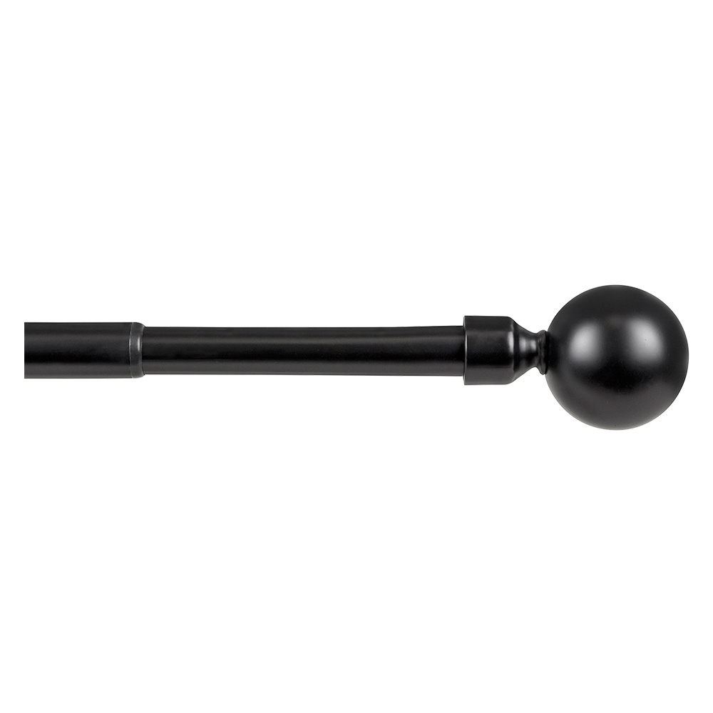 Scorritenda ‘kit ferro’ mod. ‘boccia’ col. nero Ø 19/16 mm. Errebi
