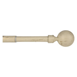 Scorritenda 'kit ferro' mod. 'boccia' col. avorio oro Ø 19/16 mm. Errebi