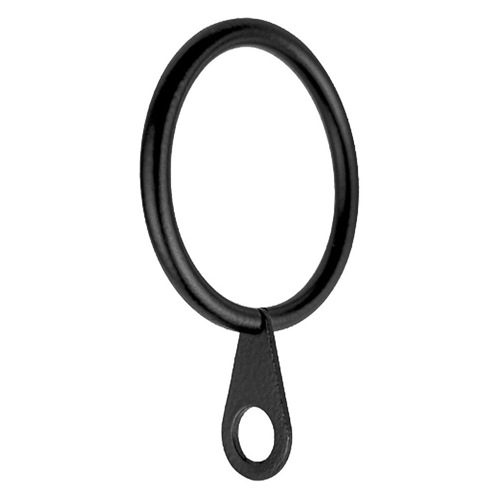 Anello per scorritenda col. nero – Ø 12 mm  cf. 6 pz Errebi