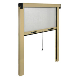 Zanzariera a rullo verticale per porta/finestra cm 80 x 250 - avorio ral 1013 Kasart