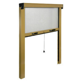 Zanzariera a rullo verticale per porta/finestra cm 80 x 250 - bronzo Kasart