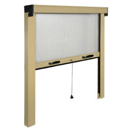 Zanzariera a rullo verticale per finestra cm 100 x 170 - avorio ral 1013 Kasart