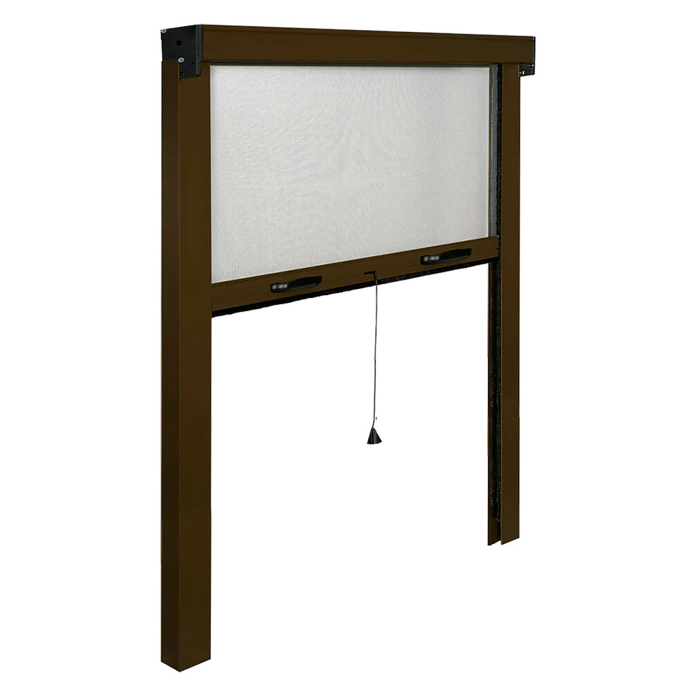 Zanzariera a rullo verticale per porta/finestra cm 100 x 250 – marrone ral 8017 Kasart