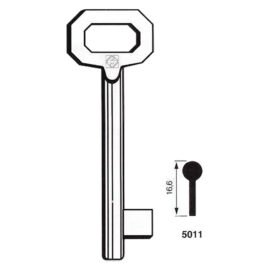 Chiavi ferro 'patent' 5011 - media Silca