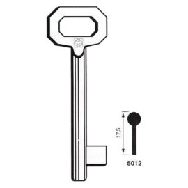 Chiavi ferro 'patent' 5012 - lunga Silca