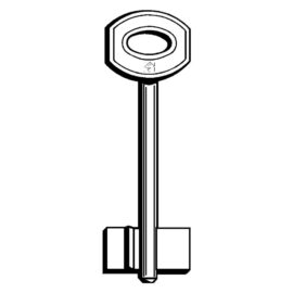 Chiavi doppia mappa ottone jw40 Silca